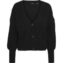 Vero Moda Vmlea Gebreid Vest - Zwart