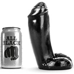 All Black 46 Fyldig Anal Dildo