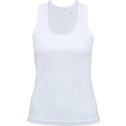 Tridri Panelled Fitness Vest Women - White