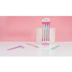 Brushworks Precision Pastel Eyebrow Razors Multi colour