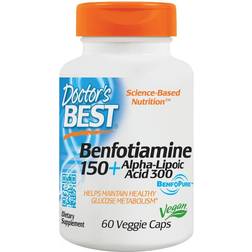 Doctor's Best Benfotiamine 150+ Alpha-Lipoic Acid 300 60 Stk.