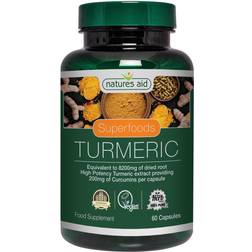 Natures Aid Superfoods Tumeric 60 Caps 60 st