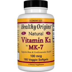 Healthy Origins Vitamin K2 MK-7 100 mcg 180 Veg Softgels 180 pcs