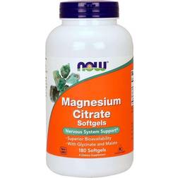 Now Foods MAGNESIUM CITRATE SOFTGELS 180 stk 180 stk