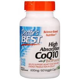 Doctor's Best High Absorption CoQ10 with Bioperine, 600mg 60 vcaps