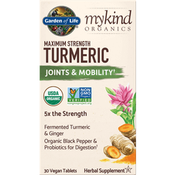 Garden of Life mykind Organics Maximum Strength Turmeric Vegan Tablets 30 Tablets