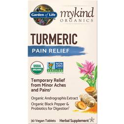 Garden of Life mykind Organics Herbal Turmeric Pain Relief 30 Tablets