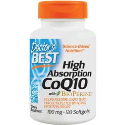 Doctor's Best High Absorption CoQ10 100 mg. 120 Softgels