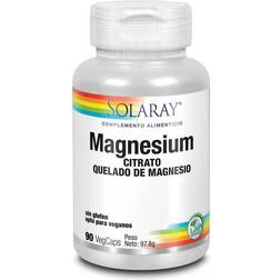 Solaray Magnesium 90 Vegcaps Ayuda A Disminuir El Cansancio Y La Fatiga