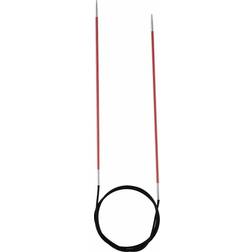 Knitpro KP47091 Zing: Fixed Circular ting Pins: 60cm x 2.00mm, 2mm Pink