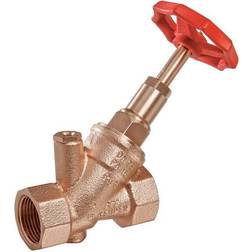 Kemper Weser Fristrømsventil Muffe/muffe 3/4" Rødgods