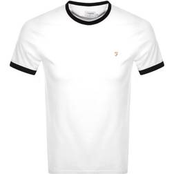 FARAH Groves Ringer T-shirt - White