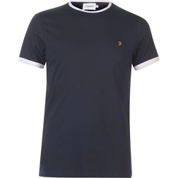 FARAH Groves Ringer T-shirt - Navy