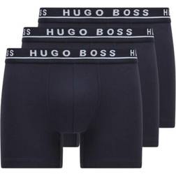 HUGO BOSS Stretch Cotton Boxer Briefs 3-pack - Open Blue