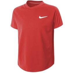 Nike Court Dri-FIT Victory Short-Sleeve T-shirt Kids - University Red/White