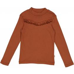 Wheat Ruffle Rib T-Shirt - Bronze (0252e-007-0001)