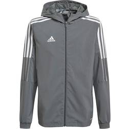 adidas Kid's Tiro 21 Windbreaker Jacket - Team Gray Four