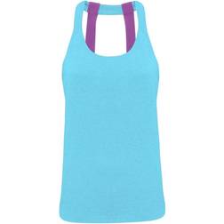 Tridri Double Strap Back Vest Women - Turquoise Melange