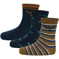 Hummel Alfie Sock 3-pack - Rubber (214178-8020)