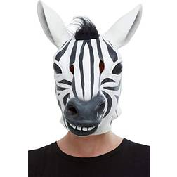 Smiffys Maschera in lattice da Zebra Righe