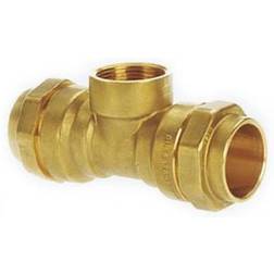 isiflo Isiflo 25 mm x 3/4" tee med muffe, messing, PN16