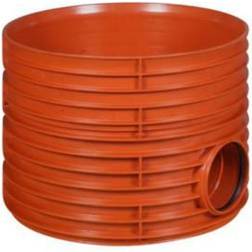 Uponor Rense- & Inspektionsbrønd 600/200mm T1 med lige gennemløb for glat rør. Incl. gummiring. EN13598-2