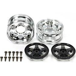 Tamiya Two-Piece 5-Spoke Wheels (2pcs. Black)