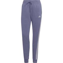 Adidas Women's Essentials French Terry 3-Stripes Joggers - Orbit Violet/White