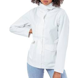 Hype Water Resistant Women's Mac Coat - White