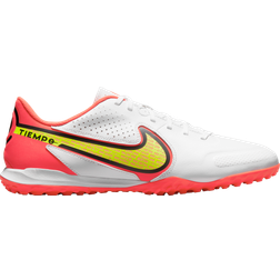 Nike Tiempo Legend 9 Academy TF - White/Bright Crimson/Volt