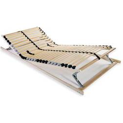 vidaXL 28 Slatted Bed Base Adjustable Head & Foot Sängram 80X200cm