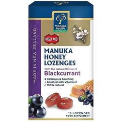 Manuka Health Honey & Blackcurrant Lozenges 65g 15pcs