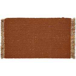 ferm LIVING Block Mat Orange, Sort, Brun, Rød 50x80cm