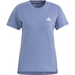 Adidas Designed To Move Aeroready T-shirt Women - Crew Blue/White