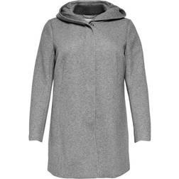 Only Carsedona Light Coat Grey Melange Mujer - Multicolor