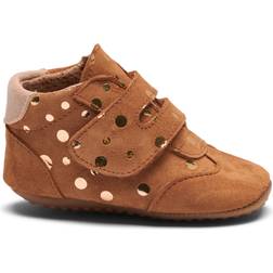 Pom Pom Slippers - Camel Gold Dot/Camel