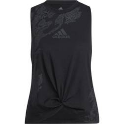 adidas Camo Graphic Knot Tank Top Women - Black