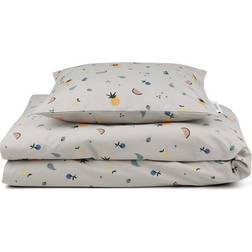 Liewood Ingeborg Bed Linen Junior Fruit Dove Blue 100x140cm