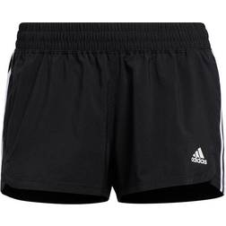 Adidas Pantalón Corto Woven Pacer 3S Negro Blanco Mujer - Black