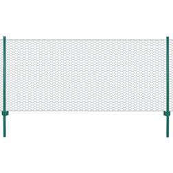 vidaXL Wire Mesh Fence with Posts