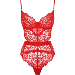 Ann Summers Hold Me Tight Bodysuit - Red