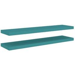 vidaXL - Estantería de Pared 100cm 2pcs