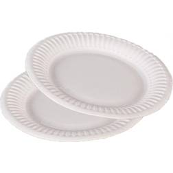 Paptallerken Catersource Ø15 cm FSC Bionedbrydelig Hvid,20 pk x 100 stk/krt
