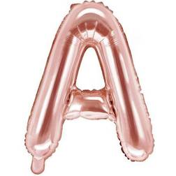 PartyDeco Kirjainfoliopallo Ruusukulta 35 cm-A