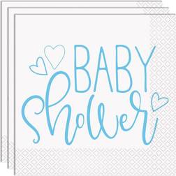 Unique BABYshower servietter lyseblå