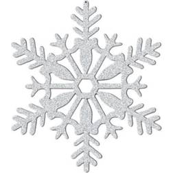 Amscan 191360 Christmas White Snowflake Hanging Decorations 12 Pack