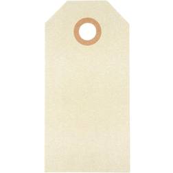 Creativ Company Manila Tags, size 4x8 cm, 250 g, cream, 1000 pc/ 1 pack