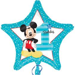 Vegaoo Aluminium balloon Mickey 1st Birtday 43 cm