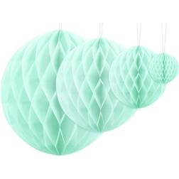 PartyDeco Lys Mint Honeycomb 40 cm Rund