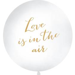 PartyDeco Hvid ballon Love is in the air 1 m